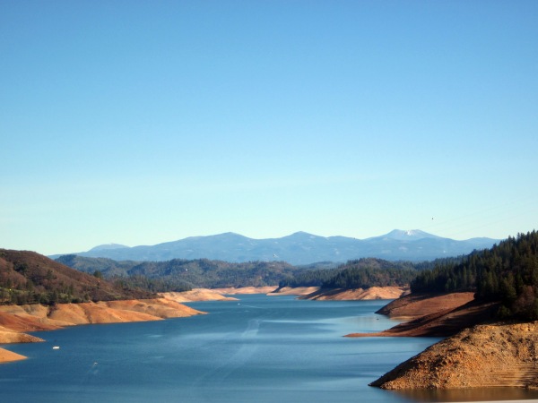 Lake Shasta .. the water is  a little low.